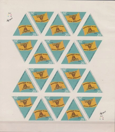 A1 RATTLESNAKE ISLAND 32v MS 11TH ISSUE FLAGS