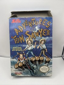New Factory Sealed Adventures Of Tom Sawyer Nintendo NES H Seam Hang Tab Mark