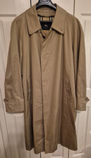 VTG Men's Burberry Classic Trench Long Car Coat 52" Chest 47" Long 26 Sleeve