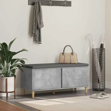 Hall Bench with Cushion with Storage with Door Entryway Seating Modern vidaXL