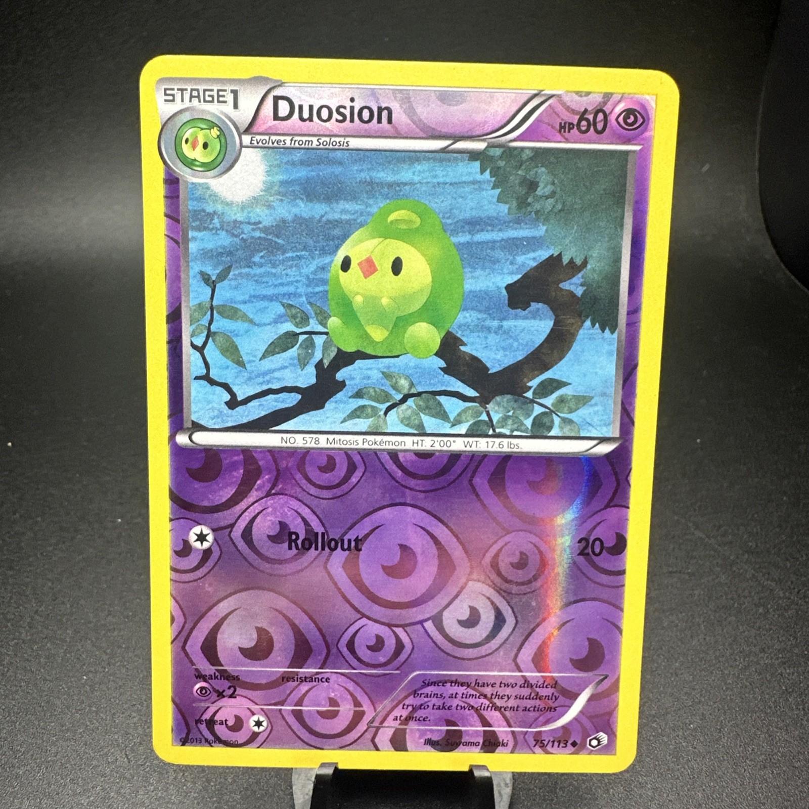 Duosion Legendary Treasures #75 (2013) Uncommon Reverse Holo Pokemon