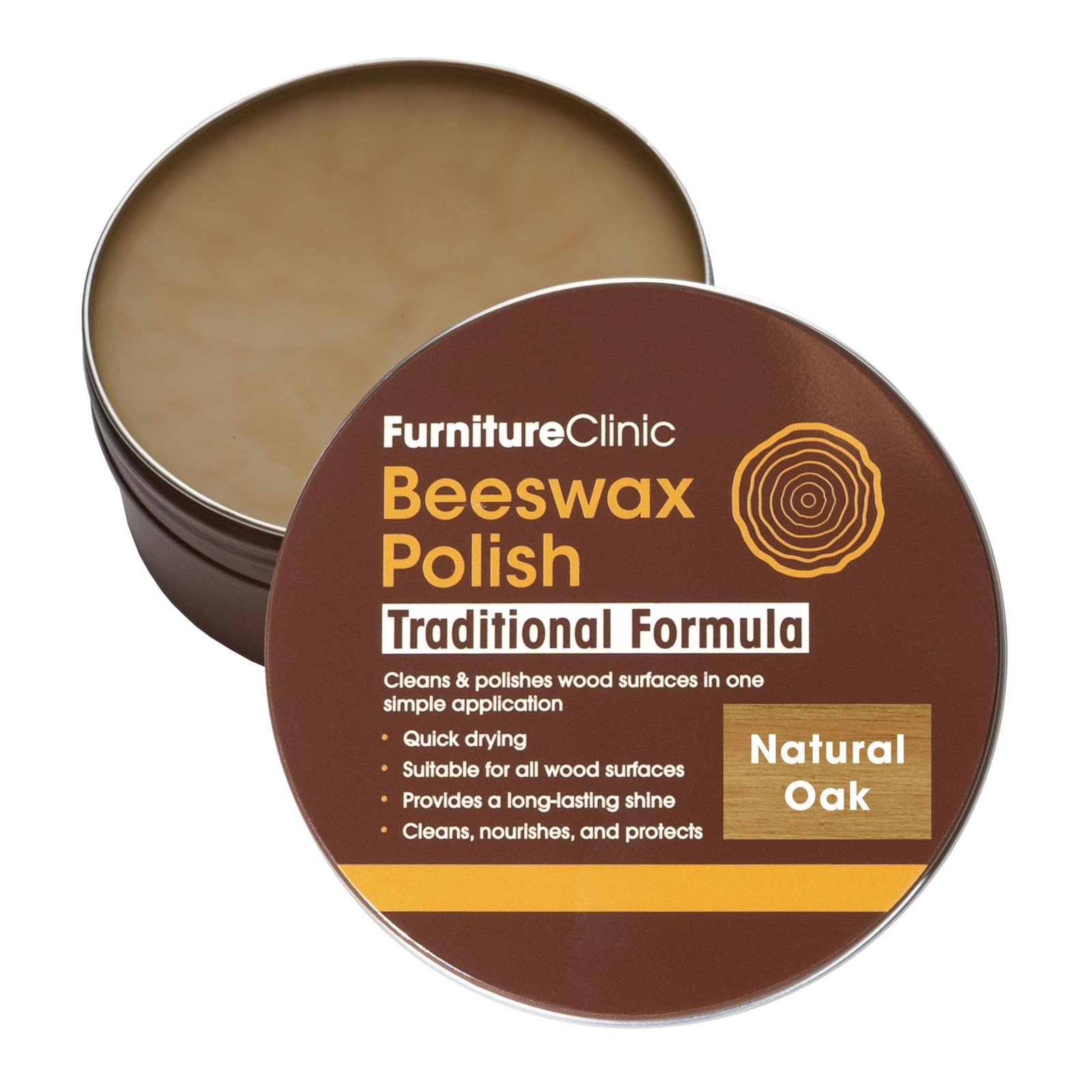 B&Q -  Beeswax Polish Natural Oak200Ml - Image 2