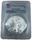 2016 U.S Silver Eagle MS70 PCGS First Strike FS Label American Coin 30th Anniv.