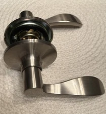 12 Shield Security Wave Passage Lever Satin Nickel Finish Part #226966