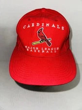 Vintage St. Louis Cardinals Baseball Hat Red Cap MLB Logo Athletic