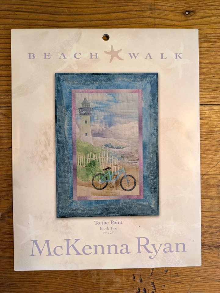 New McKenna Ryan Beach Walk Block Art Quilt Complete Set Uncut Patterns 2010 - Image 3 of 4