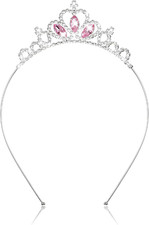 AUZUO Princess Crown Tiara, Crystal Tiaras for Women Pageant Crown Rhinestone He