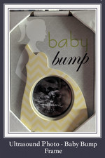 Ultrasound Photo - Baby Bump Frame Vintage Hallmark - Great Baby Shower Gift