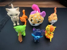 Cat Figurines 7 Pieces Great Condition FREE SHIPPING!