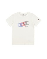 T-Shirt Champion Jungen Legacy WW001 Grafik Crewneck Weiß Large Print