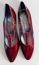 Lotus Plus Ladies Patent Leather Court Shoes Heels Size UK Size 4.5 Red BNWoB