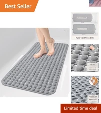 Non Slip Bathtub Mats Suction Cups Washable Bathroom Inside Shower Mat Anti M...