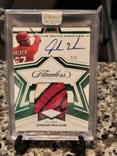 2023 Panini Flawless Jordan Walker Emerald Green Patch Auto #2/5 Star Swatch