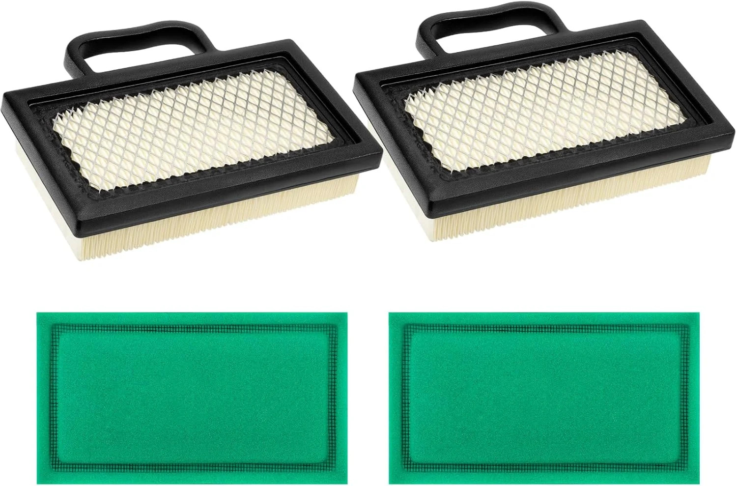 2-Pack 499486S 698754 Air Filter Compatible with Briggs and Stratton 18-26 HP In