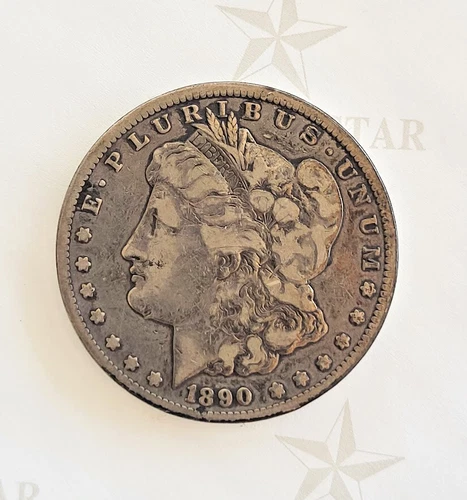 Rare 1890-CC Affordable Circulated Fine+  Morgan Silver Dollar No Issues - C9839