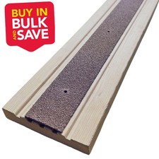 BUNDLE VALUE PACK Non Slip Decking Strips GRP Heavy Duty Pro Grade 50mm - BROWN