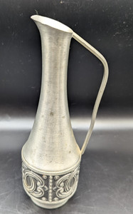 Vintage Pewter Norway Tinn Groenlandica Ewer 7.5" Tall Pitcher #218