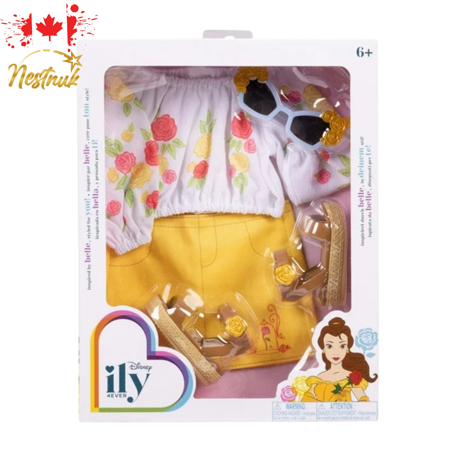 Disney ily 4EVER Fashion Pack – Belle Inspired Outfit Set – Doll Accessories