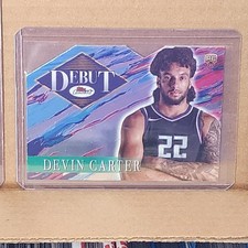 Devin Carter 2024-25 Finest Rookie Debut Die-cut Card Sacramento Kings. rookie card picture