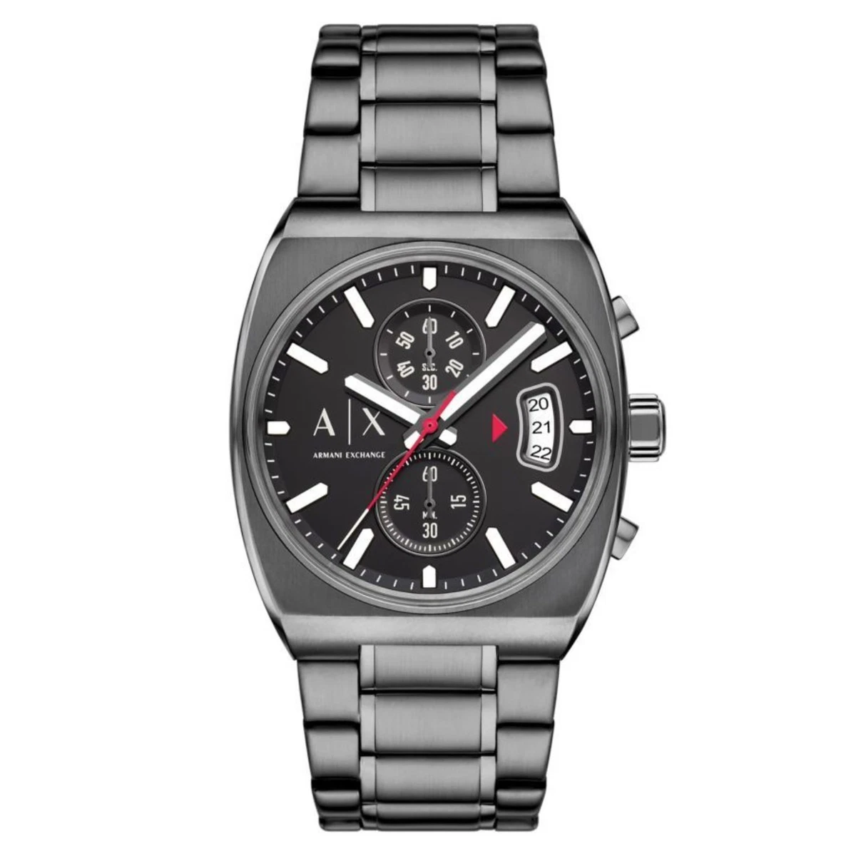 Armani Exchange Date Watch Men 43mm Silver Textured Dial Gunmetal AX2067 Buy Armani Exchange Silver Watch AX1767 Online at The  main image 2