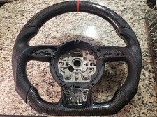 2013-2018 Audi A7 S7 Rs7 3-spoke Sport Leather Steering Wheel Wpaddles No Heat