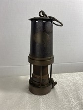 Vintage Patterson Miners Lamp Type A3 -2882 Gateshead On Tyne brass lamps RARE