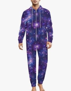 NWOT, YOUTH, Men and Women Adult L Pajamas; Sportswear Hooded Unisex Jumpsuit.
