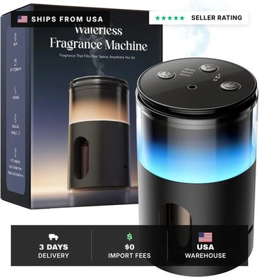 Waterless Essential Oil Diffuser: ???? ???????????????????????? ???????????? Scent Diffuser for Home