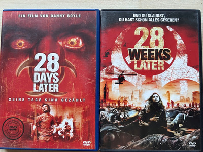28 Days Later & 28 Weeks Later auf DVD (2 Filme auf zwei DVD) FSK 18 sehr guter