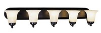 Trans Globe Lighting 3505 Rob 5-light Bath Bar, Rubbed Oil Bronze, New, Free Shi on sale Trans Globe Lighting 3505 Rob 5-light Bath Bar, Rubbed Oil Bronze, New, Free Shi on sale