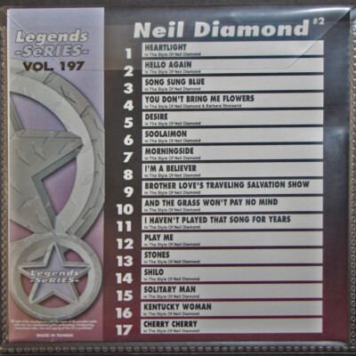 LEGEND SERIES KARAOKE NEIL DIAMOND CDG Vol-197 NEW IN PLASTIC w/PRINT