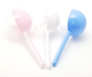 fillable baby rattle favors