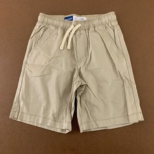 Old Navy Boys Large 10-12 Khaki Built-In Flex Straight Twill Jogger Short New