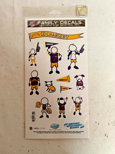 Los Angeles Chargers Family Decals By Siskiyou Sports