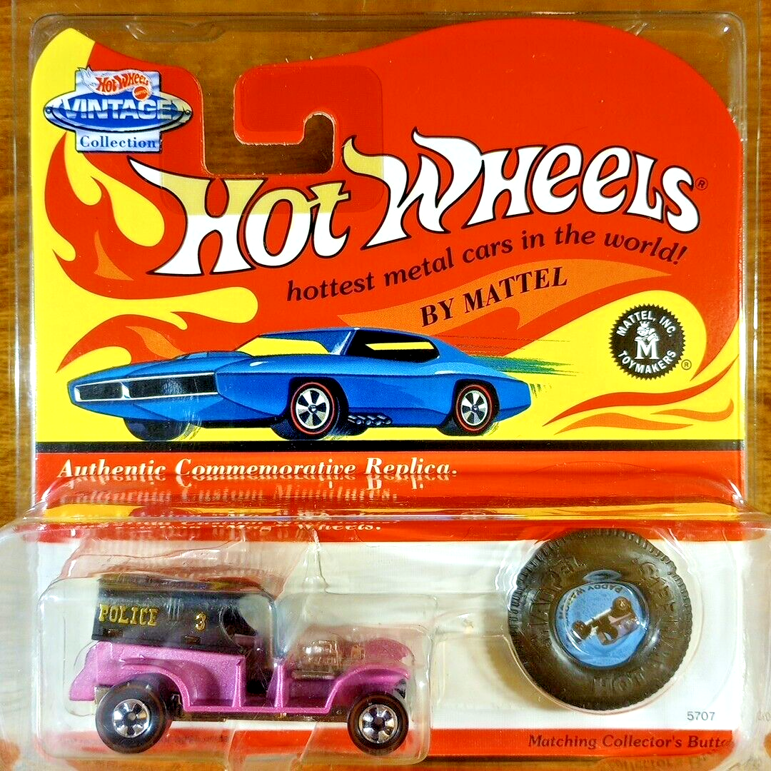 Hot Wheels Vintage Collection Redline Paddy Wagon Metallic Pink
