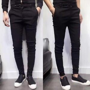 mens skinny black pants