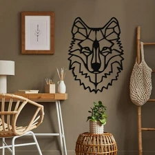 Wolf Head Metal Wall Art, Wall Decor, Wall Hangings, Home Decor Wall Art