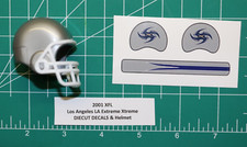 2001 XFL LA Xtreme Extreme *DIECUT DECALS* for OPI Football Gumball Helmets