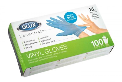 NEU VINYL EINWEGHANDSCHUHE BLAU PUDER- & LATEXFREI ARBEITSHYGIENE
