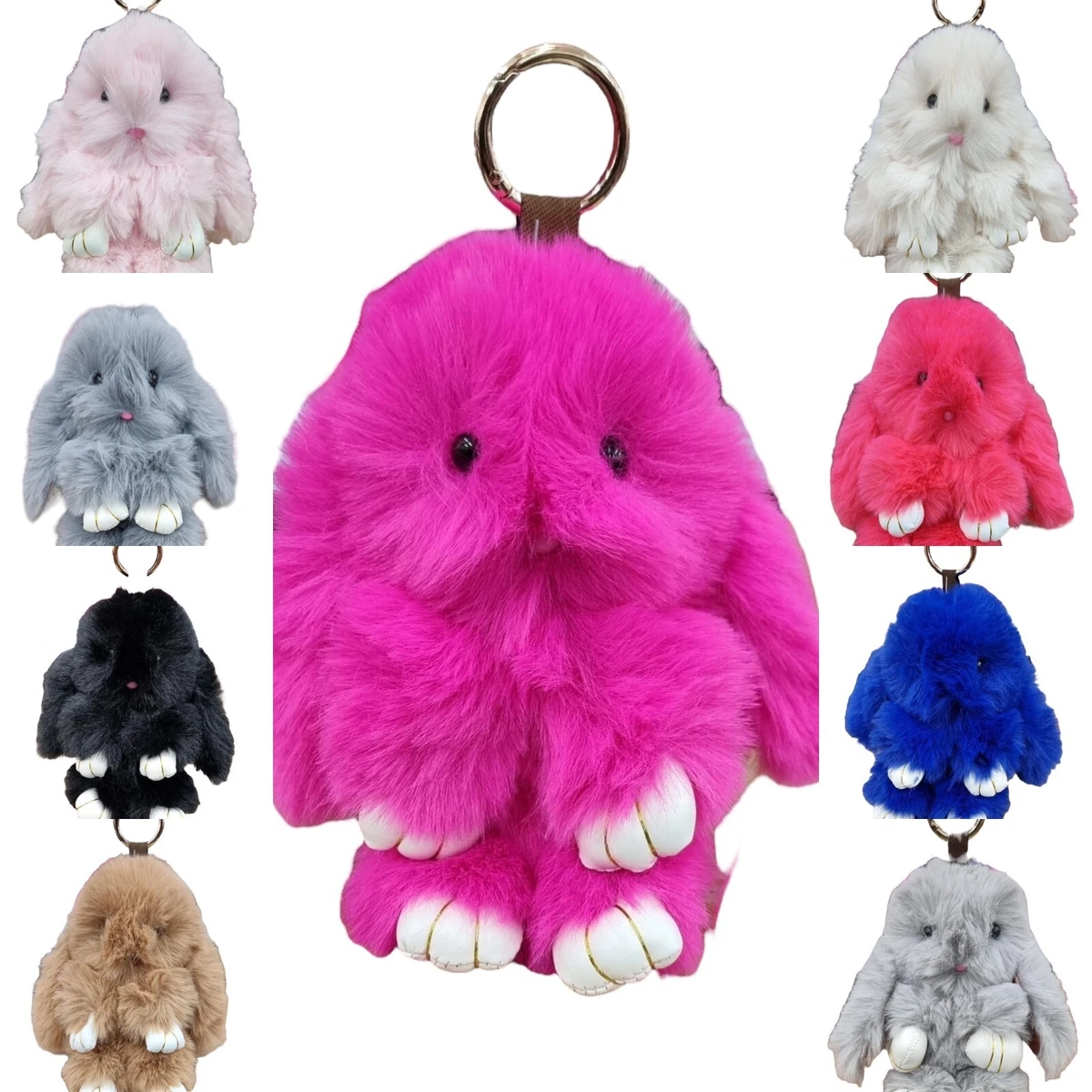 Small bunny shop keychain