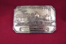 Wells Fargo  Company Denver  Rio Grande RR Brass Belt Buckle