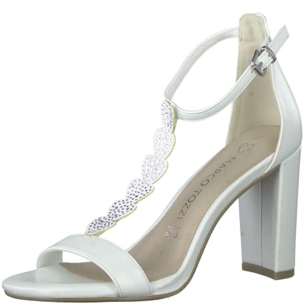 (TG. 36 EU) MARCO TOZZI Donna 2-2-28310-20, Sandali, Bianco, 36 EU - NUOVO