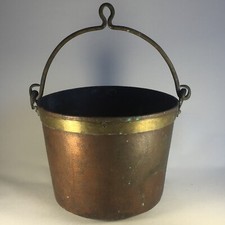 Eimer Messing Kupfer Eisen Barock 17./18. Jahrhundert Original Handarbeit Antik