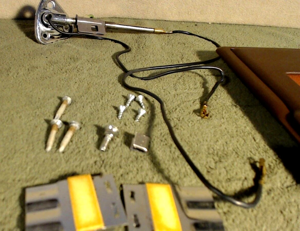 1983 Ford Country Squire Drivers para-sol marrom esquerdo espelho parafusos lente etc... - Imagem 3 de 4