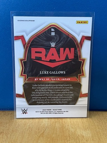 Luke Gallows - 2023 WWE Select Wrestling Card #88 - Picture 2 of 2