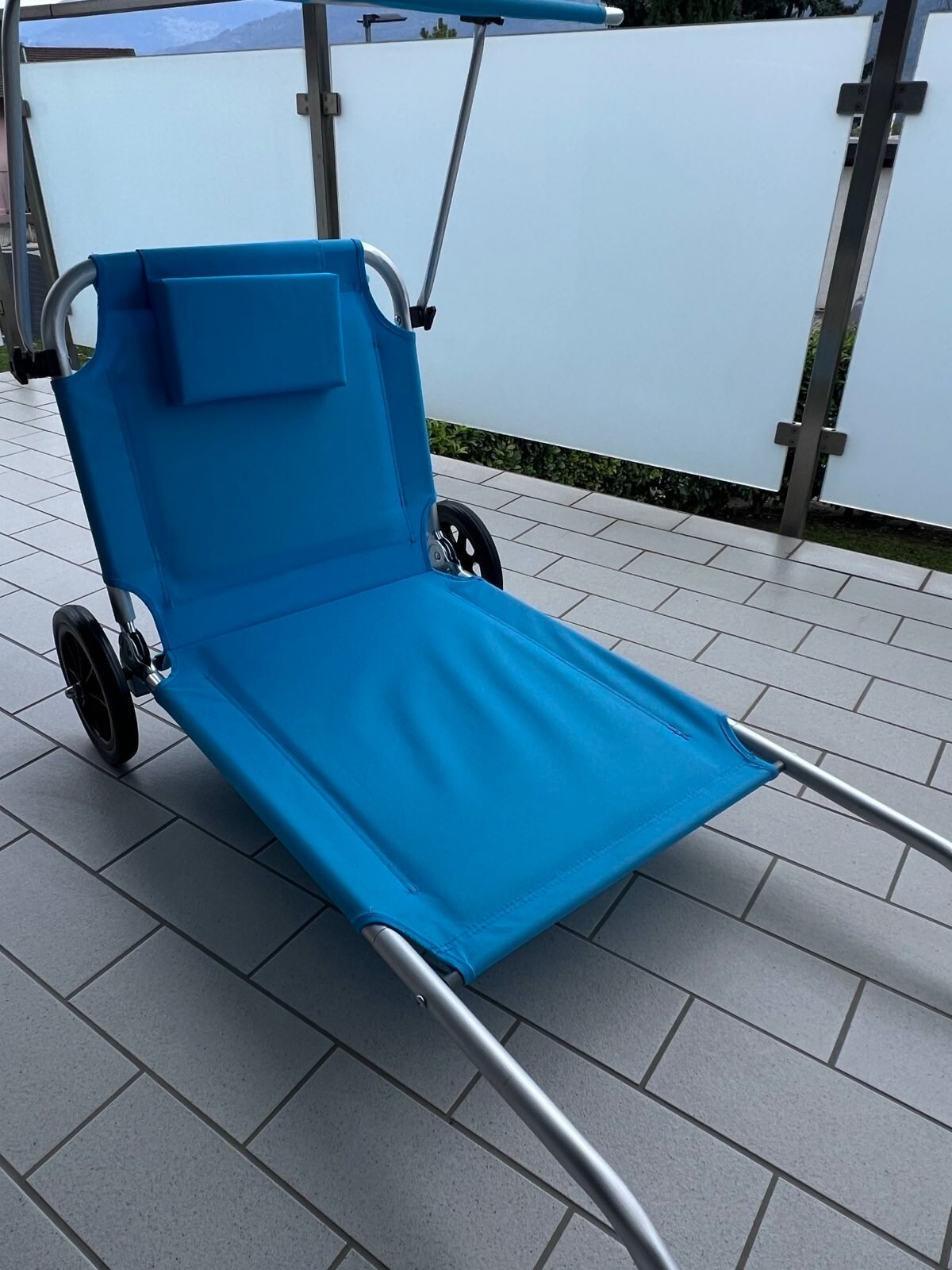 Strandstuhl klappbar mit Rollen - Bild 2 von 2