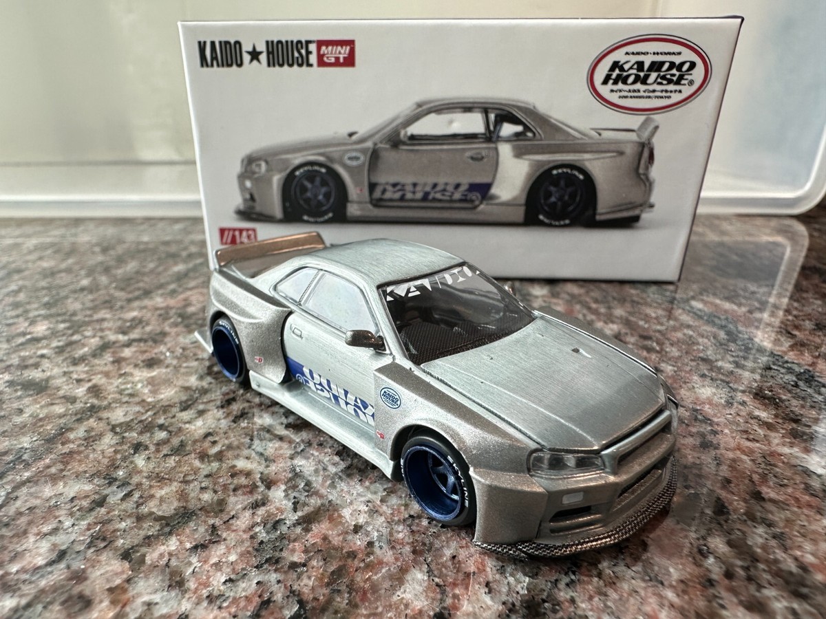 MINIGT x Kaido House 143 chase Nissan Skyline GT-R (R34