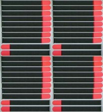 40 x Cable Hook and Loop Hook and Loop Tape 500 x 50mm Neon Red FK Hook and Loop Cable Ties Hook and Loop Tapes