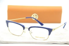 NEW TORY BURCH TY 1063 1789 GOLD NAVY AUTHENTIC EYEGLASSES W/CASE 51-17