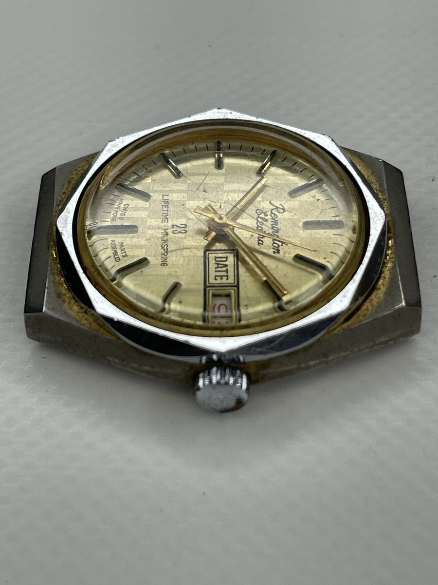 Remington Electra Watch Face 23 Lifetime Mainspring Swiss Parts